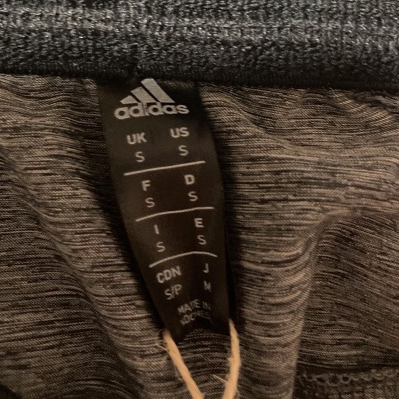 NWT Adidas Gray and Black Athletic Shorts Moisture-Wicking - Picture 5 of 9